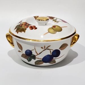 Evesham Gold Oven To Table Individual Casserole With Lid Made In England 🇬🇧